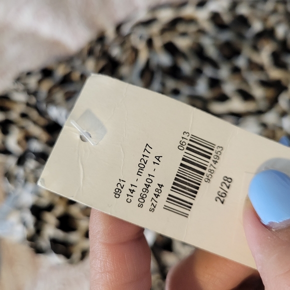 NWT Lane Bryant Size 26/28 One Shoulder Leopard Blouse - Picture 5 of 5